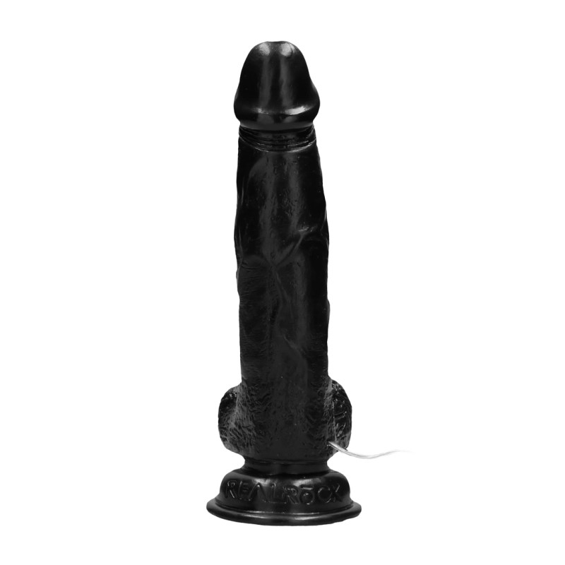 RealRock - Wibrujące realistyczne dildo z jądrami  20 cm